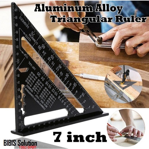 

SPEED SQUARE HITAM SERIES PENGGARIS SIKU SEGITIGA ALUMUNIUM 7 Inch BLACK PREMIUM QUALITY