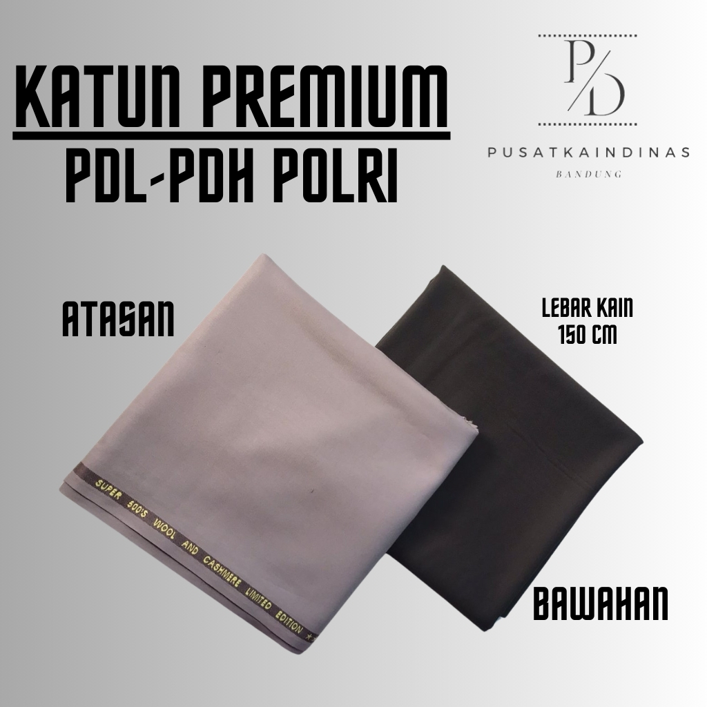 Kain polri/ kain pdh polri/ kain setelan seragam dinas pdh polri wool adem