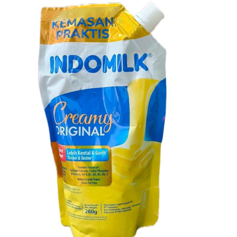 

Indomilk Creamy Original Susu Kental Manis Kemasan 260gr