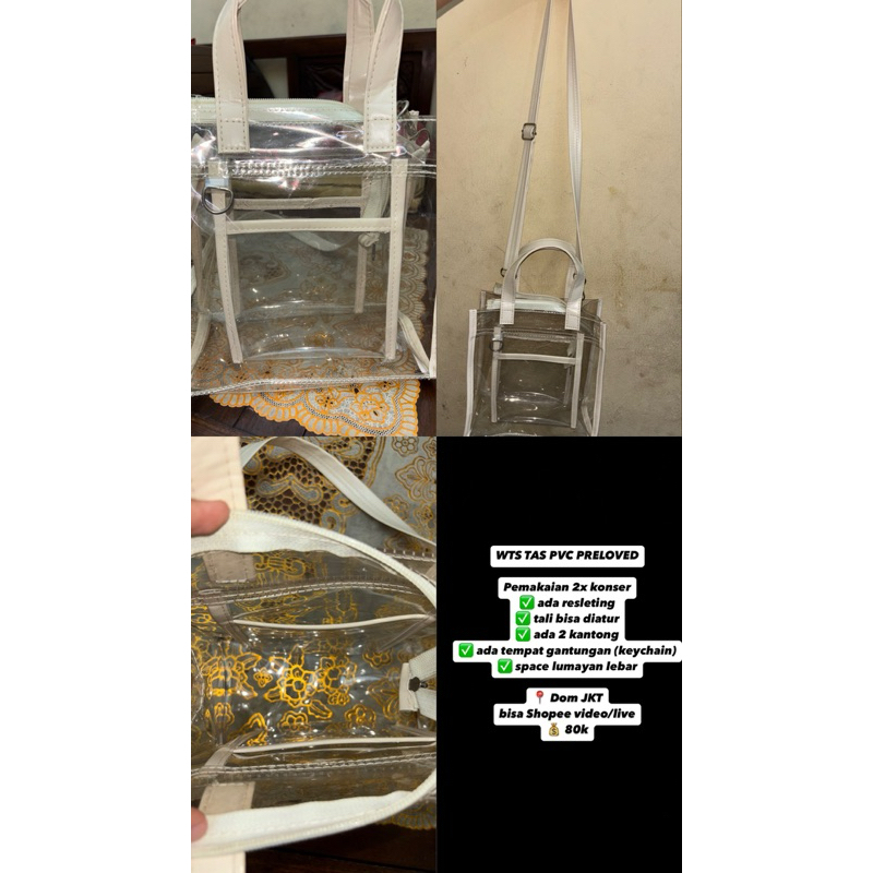 preloved tas pvc konser