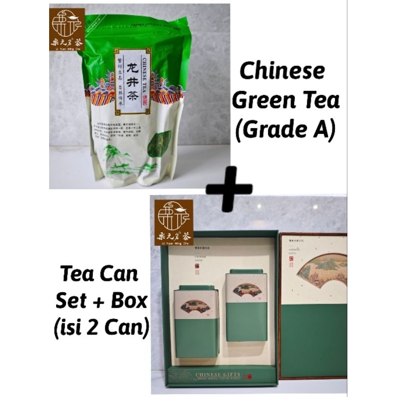 

Chinese Green Tea Premium 250gr + Tea Can Set