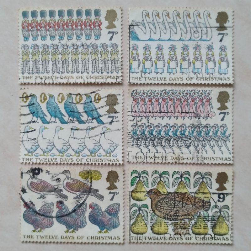 

Prangko Perangko Kuno UK Inggris Set Christmas 1977 - YN1883