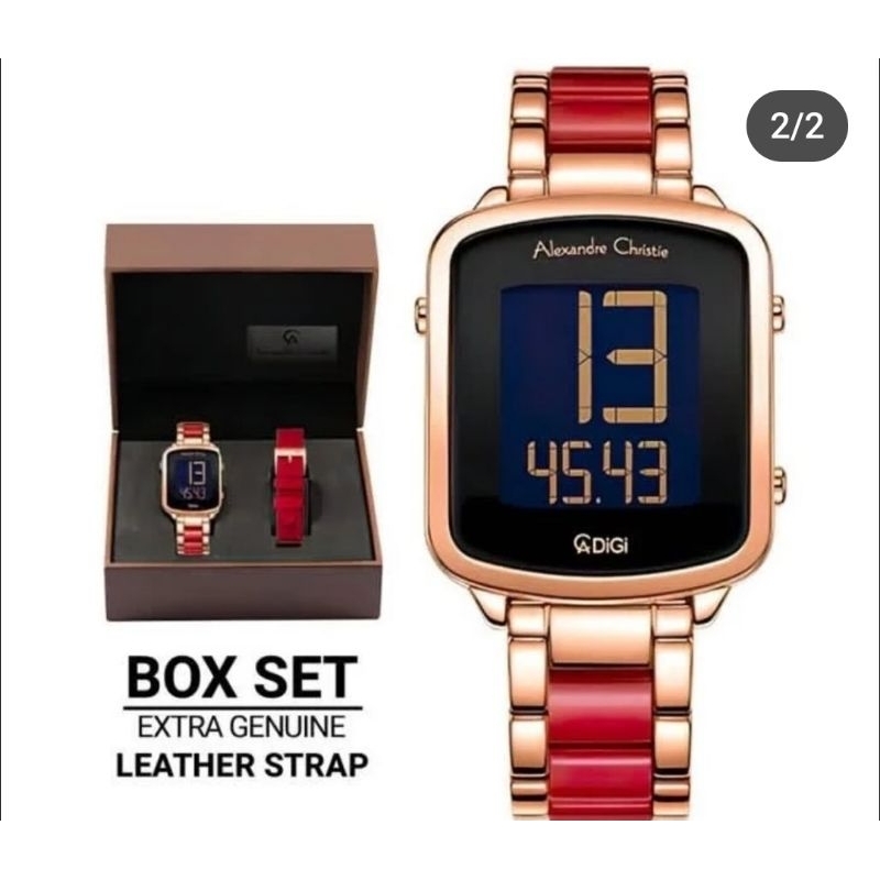 JAM TANGAN WANITA ALEXANDRE CHRISTIE AC9381 AC 9381 BOX SET