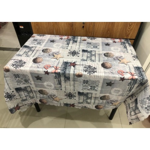 Taplak Natal Dekorasi Natal Hiasan Natal Taplak Meja Persegi Panjang Taplak Meja Natal Winter Star T