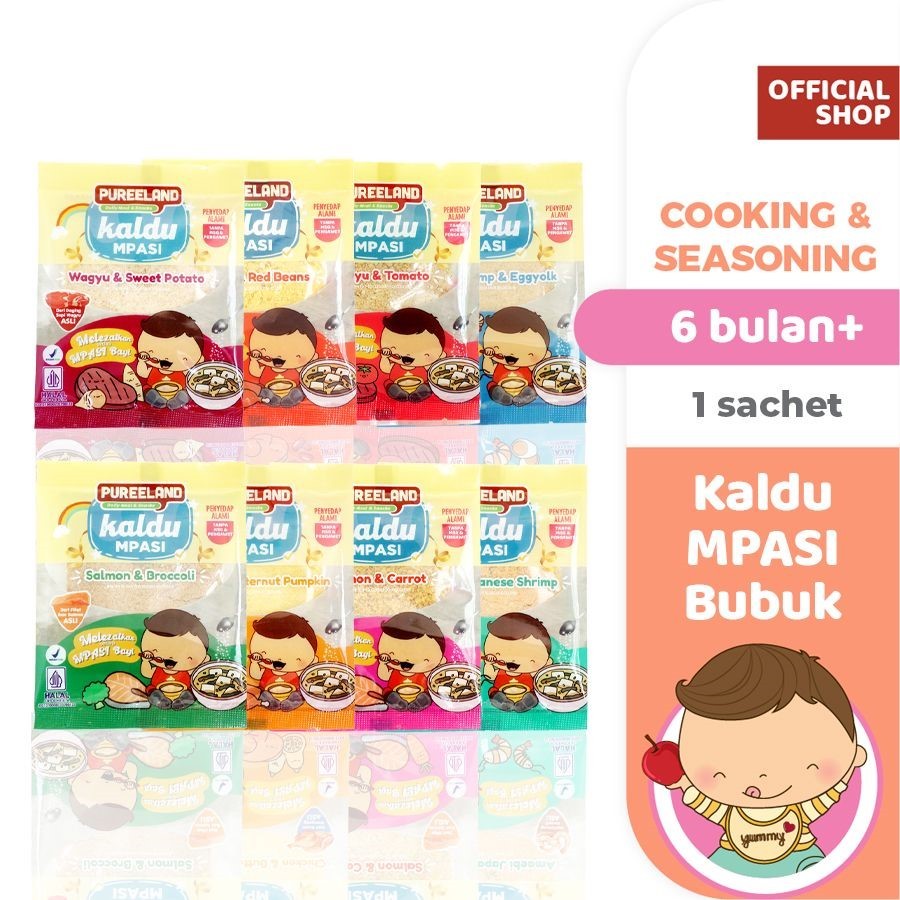 

Pureeland Kaldu MPASI / Kaldu Bayi No MSG/ Penyedap Rasa Alami Tanpa Penguat Rasa Tanpa Pengawet Tanpa Pewarna/ Kaldu Anak / Kaldu Ayam Kampung Kaldu Wagyu Kaldu Salmon Kaldu Jamur Kaldu Tuna Kaldu Udang Kaldu Teri Kaldu Hati Ayam