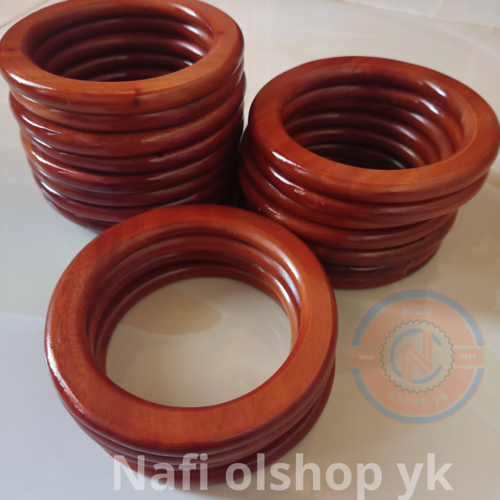 handle tas kayu 11cm | ring kayu bulat macrame 11cm | pegangan taas kayu | jinjingan tas kayu