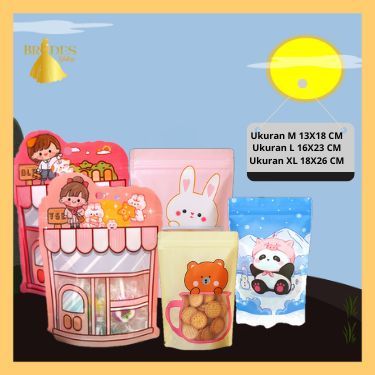 

BD Zip Kantong Plastik Snack Ultah Isi 10 pcs /Pouch Plastik Berkarakter/Tas Souvenir/Plastik Bingkisan Ulang Tahun Anak/Plastik Goddiebag PP32