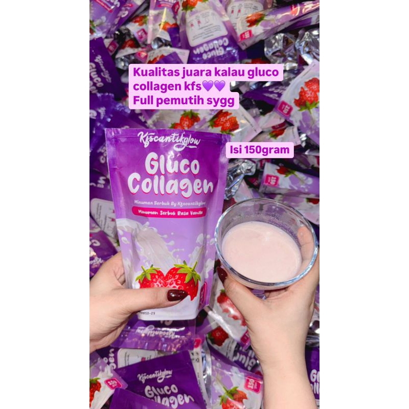 GLUCO COLLAGEN KFS GLOW (150gram) BPOM RI / KOLAGEN KFS PEMUTIH BADAN / HB KFS GLOW
