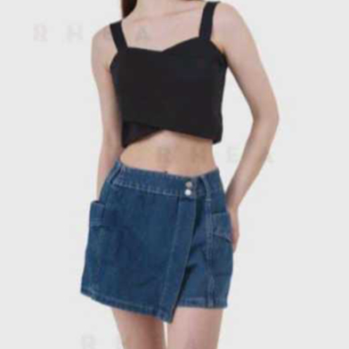Celana Jeans pendek Rok Celana Wanita Korean Style