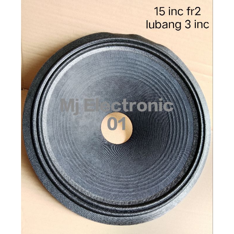 kertas Daun speaker 15 in Lubang 3 inc Fr 2 Tinggi 9 cm