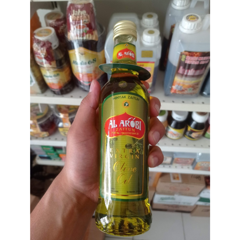 

MINYAK ZAITUN AL-AROBI EXTRA VIRGIN OLIVE OIL 280mL