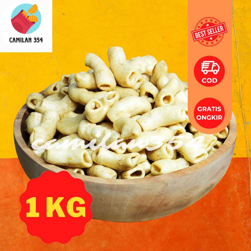 

[KILOAN] Makaroni Goreng Gurih - 1kg / Makroni Pipa Renyah Murah