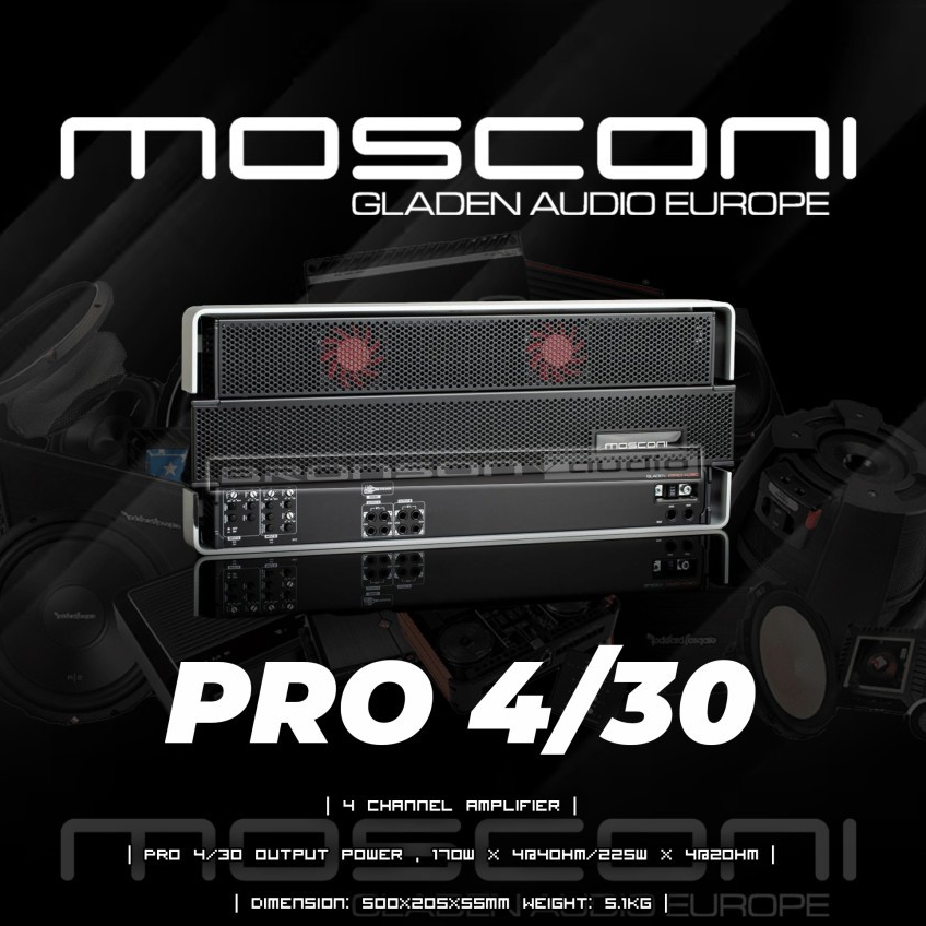 AMPLIFIER MOSCONI PRO 4/30 | 4 CHANNEL AMPLIFIER