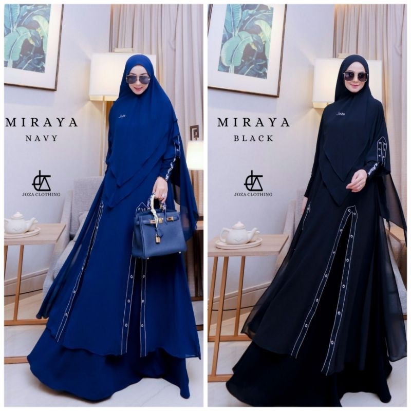 miraya series joza clothing dress ceruty joza miraya black joza miraya navy joza gamis hitam joza ga