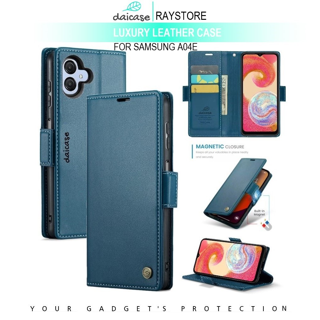 SAMSUNG A04E FLIP LEATHER CASE PREMIUM-FLIP WALLET CASE UNTUK SAMSUNG A04E