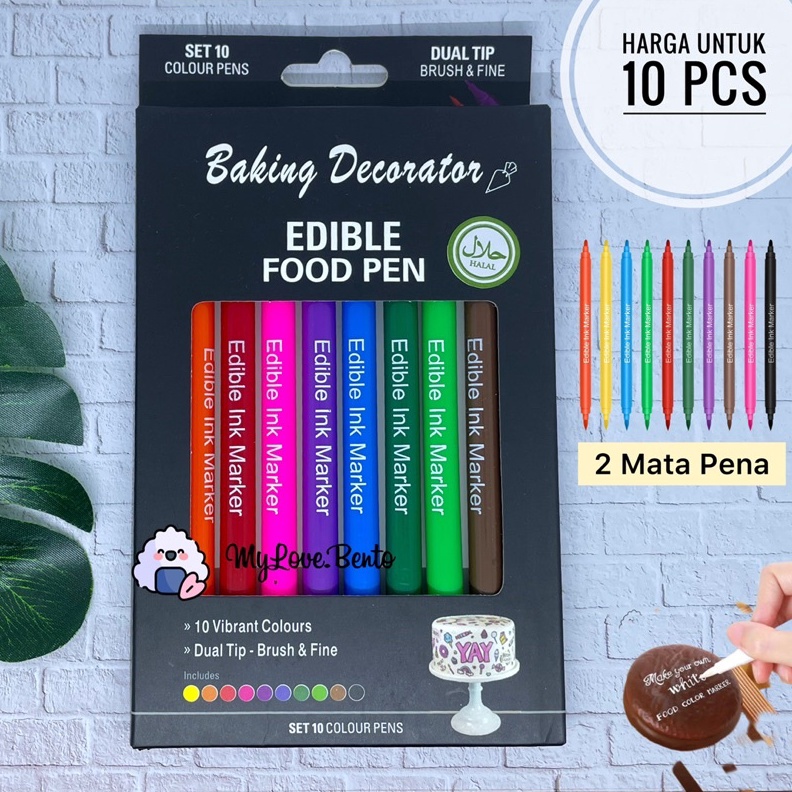 

KODE Y59G 1 Pcs Edible Food Pen Untuk Makanan Kue Roti Cookiee Baking Decoration Pulpen Dekorasi Makanan