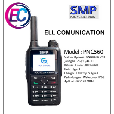 JUAL HT POC SMP PNC 560 4G LTE IP68 ORIGINAL HT PNC560 PNC-560 IP 68 WATERPROOF 4G