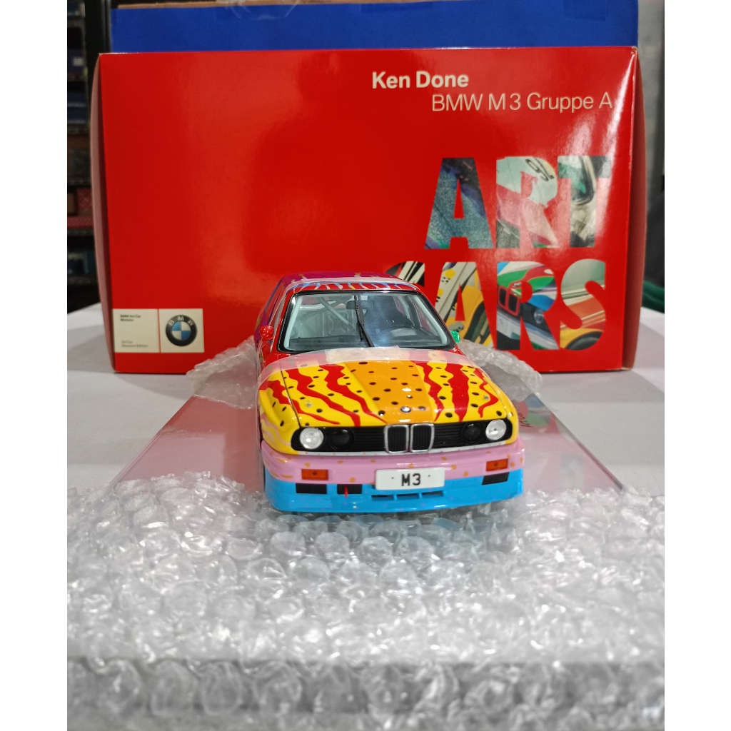 BMW M3 E30 KEN DONE Minichamps ART CAR 1:18 RARE / MINT / SUPERB