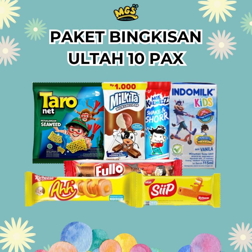 

paket snack ulang tahun anak 10 Pax