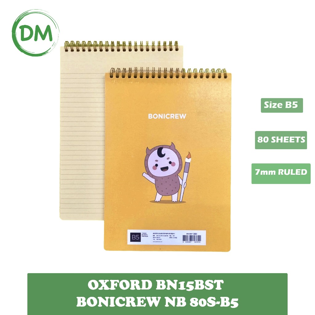 

DM- NOTEBOOK OXFORD BN15BST BONICREW NB 80S-B5 (60)