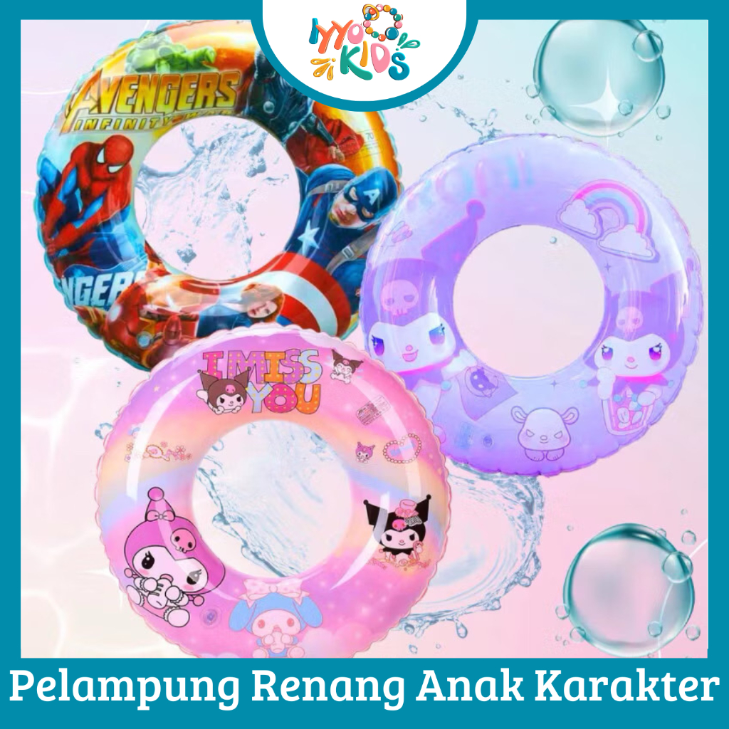IYYO KIDS | PR20 Pelampung Renang Anak Motif Ban Renang Anak Pelampung Anak-Anak Ban Renang Bulat Ka
