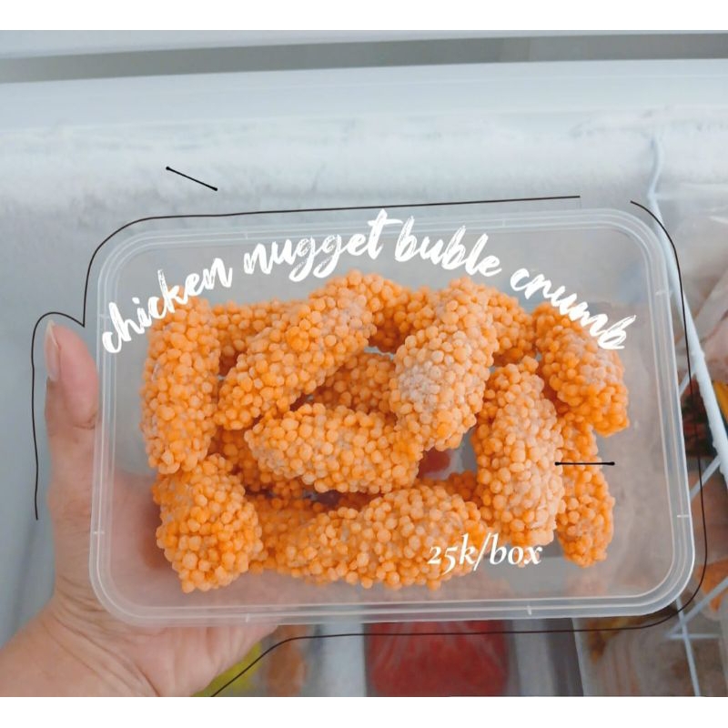 

nugget ayam buble crumbs, frozen food