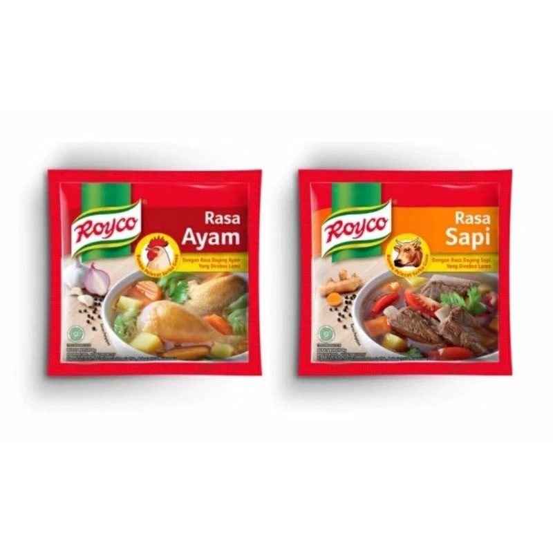 

Royco Bumbu Kaldu Ayam / Sapi Penyedap Rasa 9g (12sct)