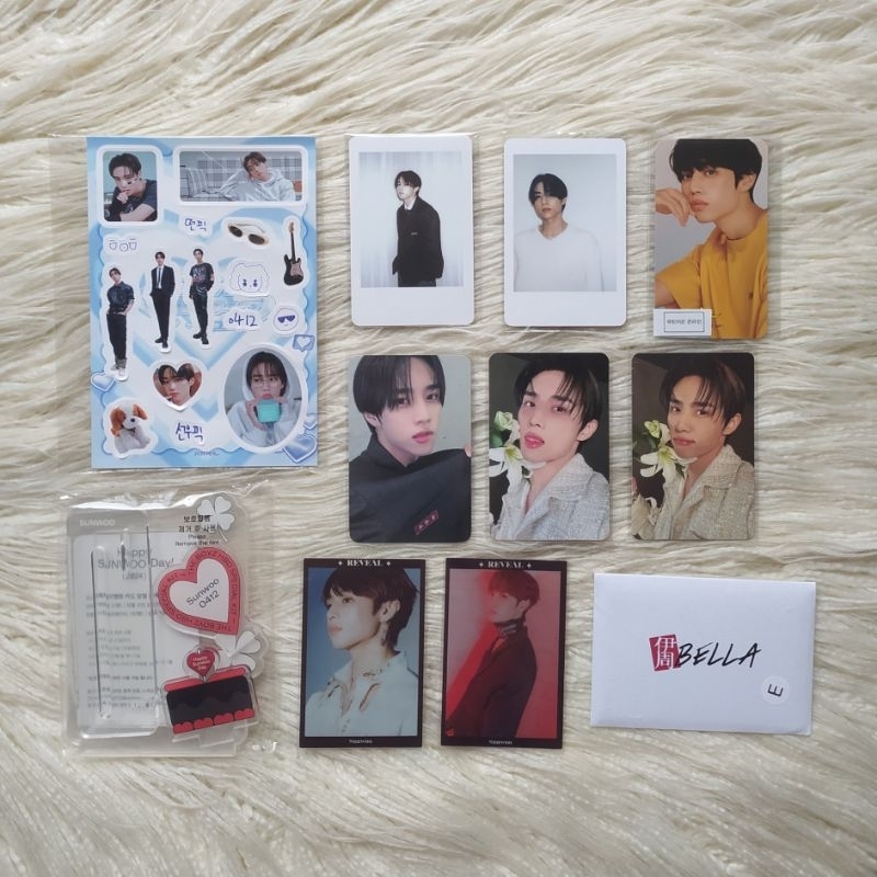 OFFICIAL THE BOYZ TBZ SUNWOO PHOTOCARD PC PHANTASY POLAROID STICKER MEDIHEAL BDAY CARD