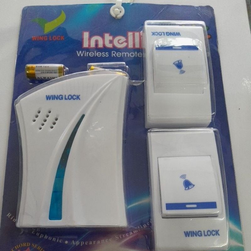 BEL PINTU WIRELESS 2 REMOT/BEL RUMAH 2 TOMBOL/DOORBEL WIRELESS