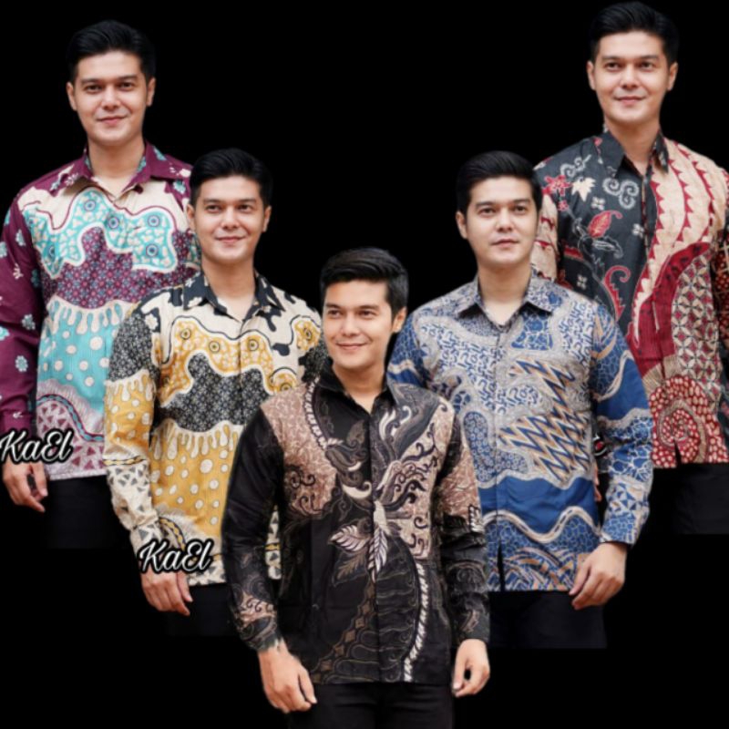 KEMEJA BATIK PRIA LENGAN PANJANG MOTIF KUBIS, CAP SENO, MAHESA, SEMARANGAN, WOLAK WALIK,JARING MONIK