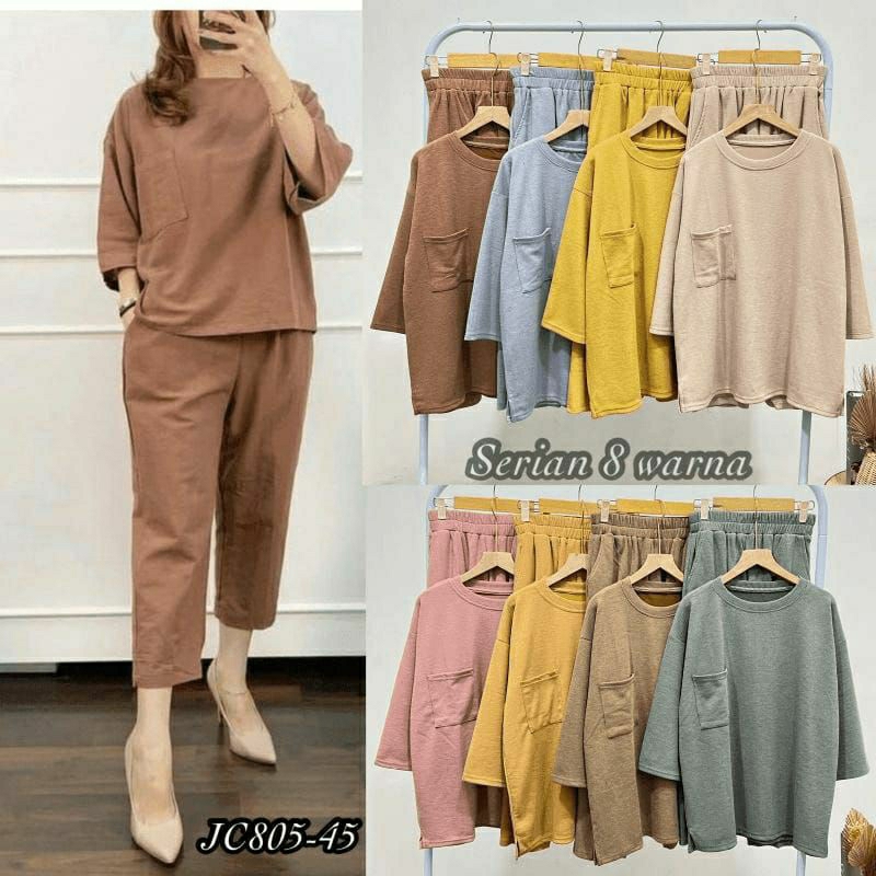 Stelan Wanita alfa cozie set // stelan wanita kekinian rayon super premium