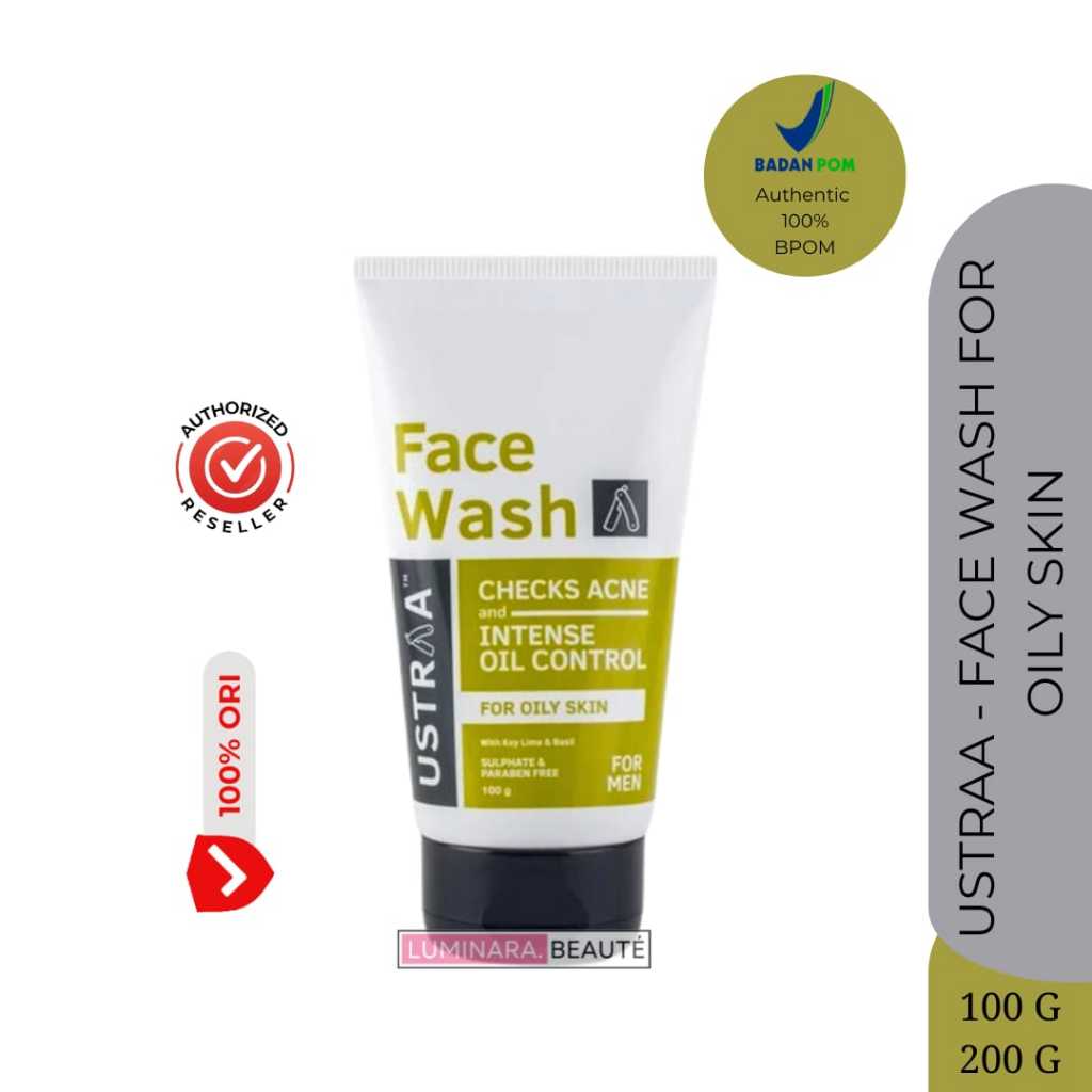 USTRAA Gamal Face Wash Oily Skin 100gr - 200gr Facial Wajah Berminyak