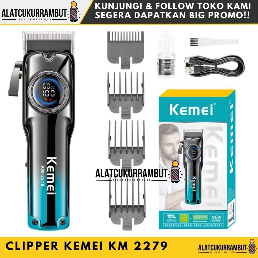 Kemei 2279 Alat Cukur Rambut Mesin Cukur Rambut Hair Clipper Kemei