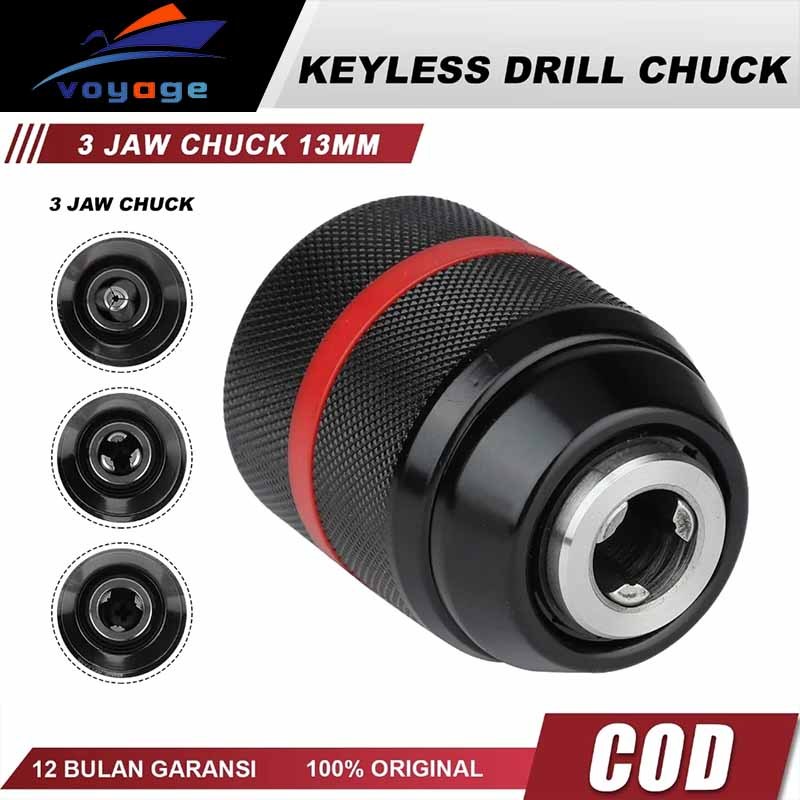 Kepala Bor Drill Chuck 10mm/13mm Chuck Bor Cordless Chuck Bor Gerinda Chuck Bor Listrik Chuck Bor