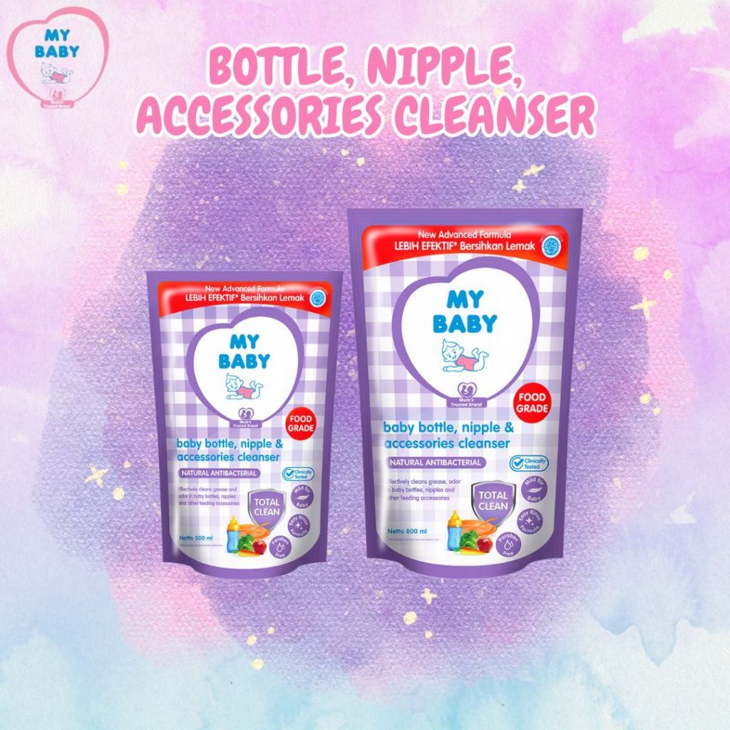 My Baby Bottle, Nipple & Accesories Liquid Cleanser Refill 300 ml 700 ml - Sabun Cuci Botol Bayi