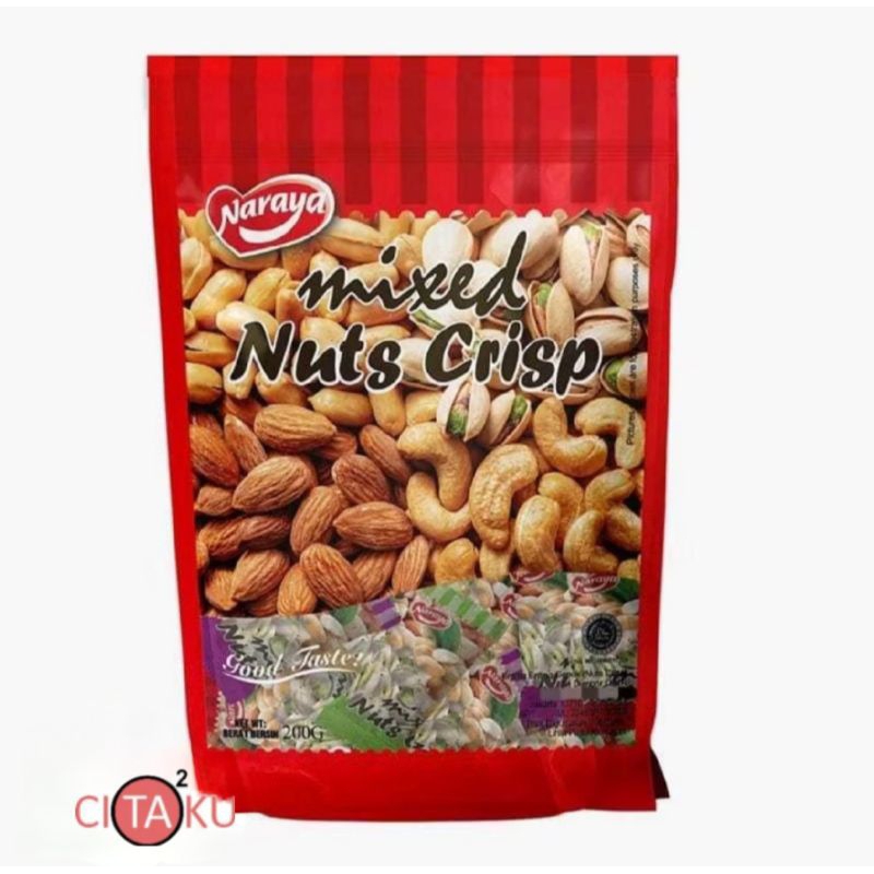 

NARAYA Mixed Nuts Crisp | Tingting Kacang Permen Kacang Panggang 200gr