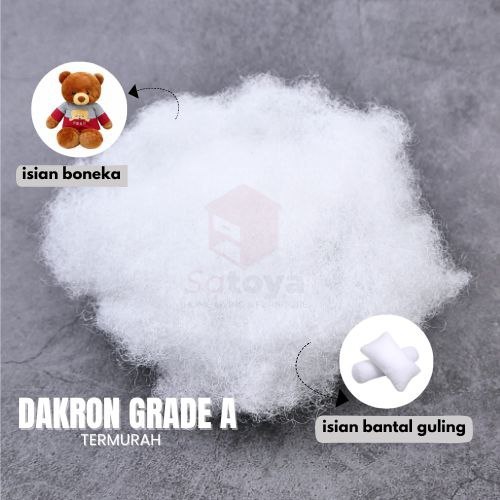 Dakron silikon Grade A 1 Kg - Dacron kiloan cocok untuk isi bantal kualitas super | Diskon dan COD