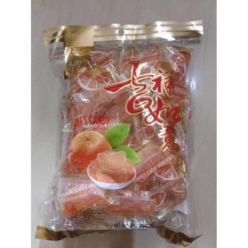 

NARAYA Permen Jelly Jeruk Mandarin | Orange Jelly | TYL Orange Soft Candy 500gr