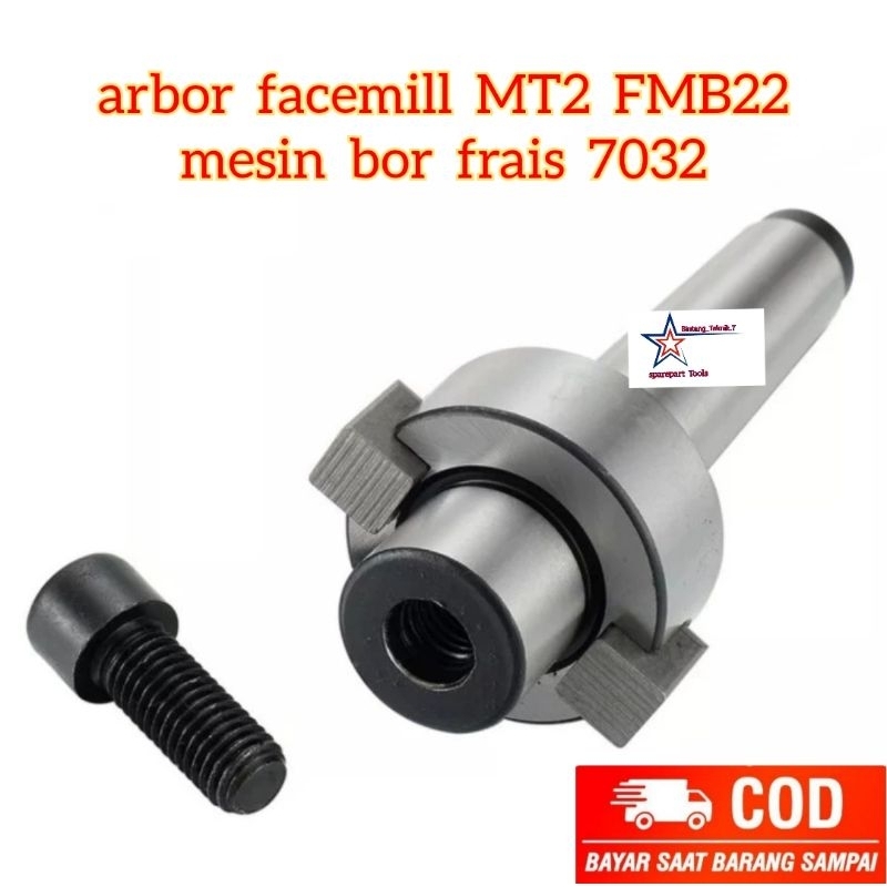 arbor facemill MT2 FMB22 mesin bor frais 7032