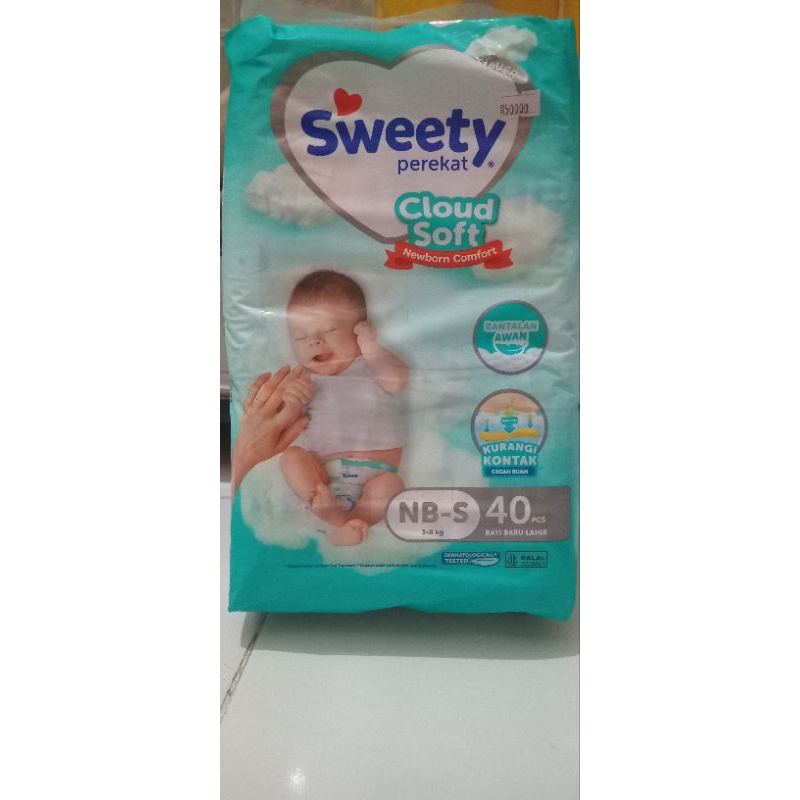 Pampers Popok Sweety Silver tipe perekat NB-S