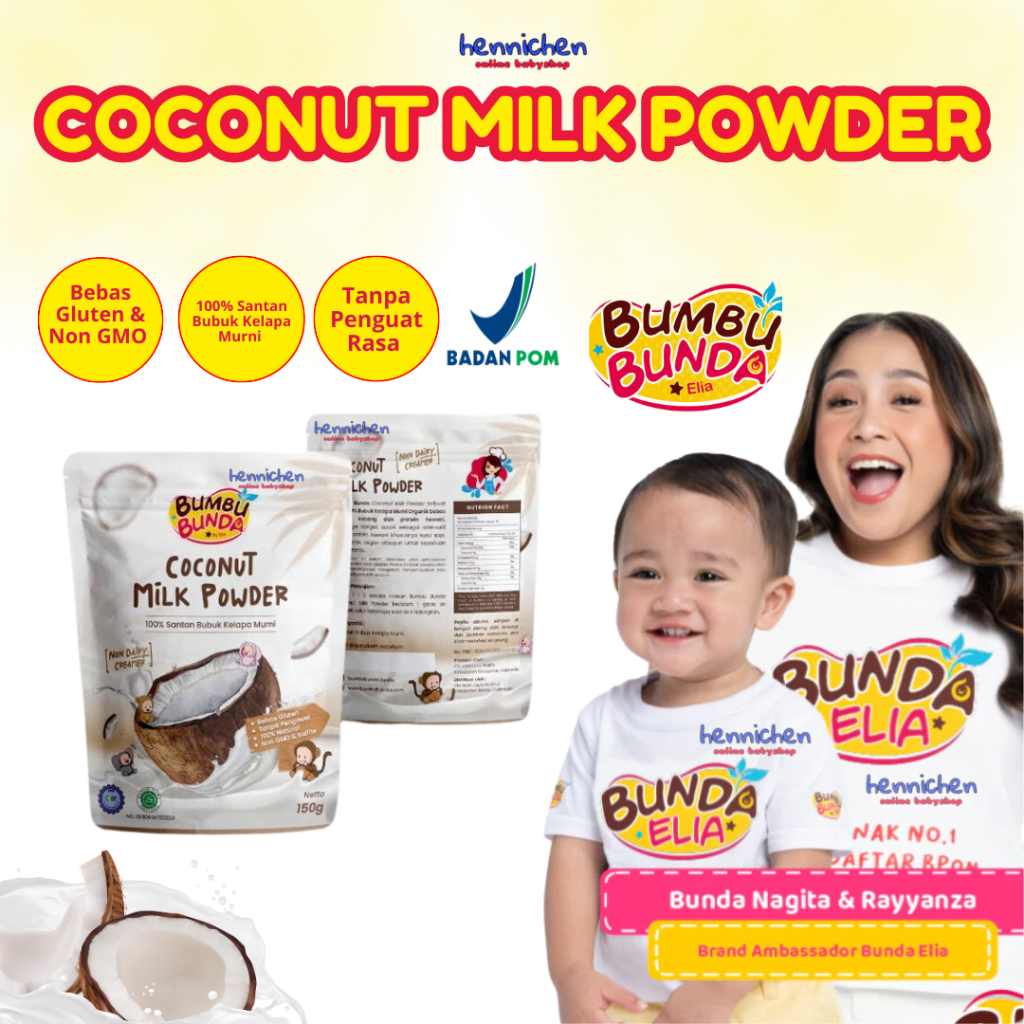 

Bumbu Bunda by Elia Iboonda Organic Coconut Milk Powder Santan Bubuk Organik