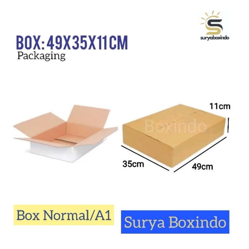 

Box 49x35x11cm(Bucket volume 3 kg)Kardus/hampers/box normal