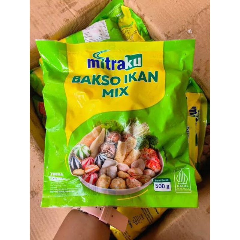 

Mitraku Seafood Mix Bakso Ikan Mix 500gr