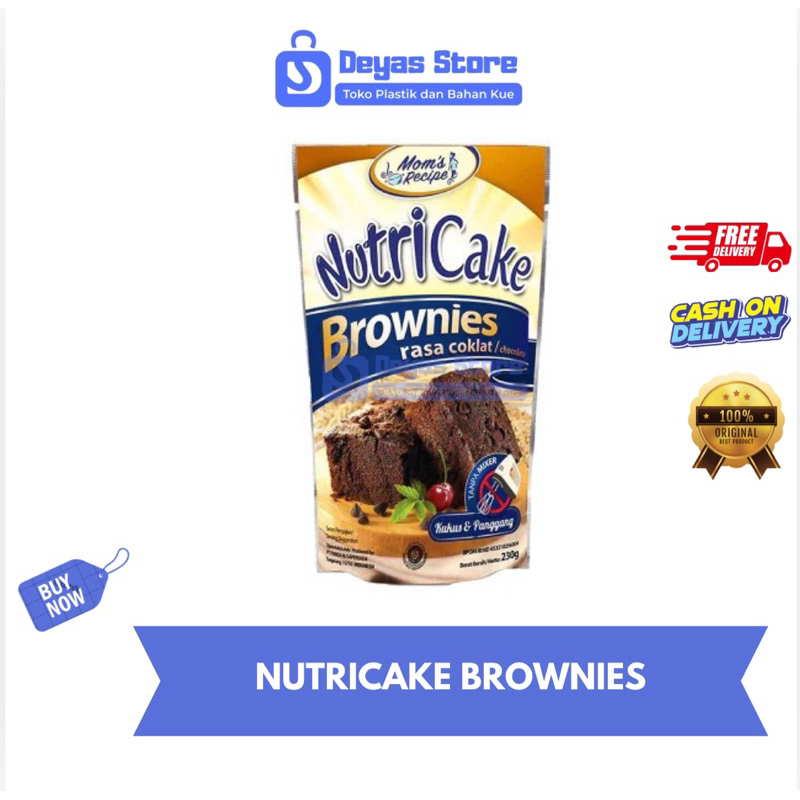 

NUTRICAKE BROWNIES COKLAT 230gr