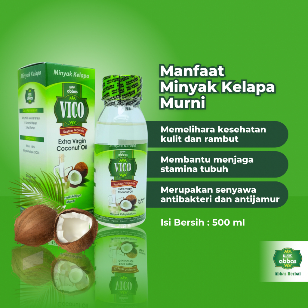

ABBAS MINYAK KELAPA MURNI / PREMIUM VIRGIN COCONUT OIL / PREMIUM VCO / PURE COCONUT OIL / COCONUT OIL MURNI 100%