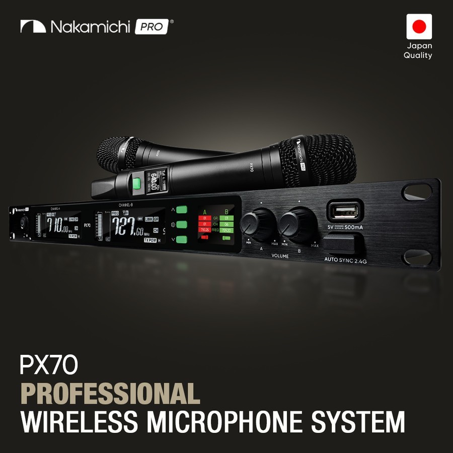 Nakamichi PX70 / PX 70 Professional Wireless Microphone with Receiver