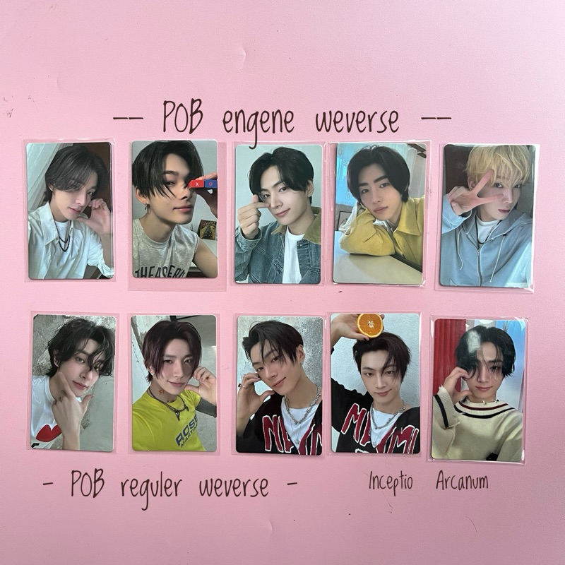 PC photocard enhypen romance untold engene inceptio arcanum Pob Weverse official jake jay niki jungw