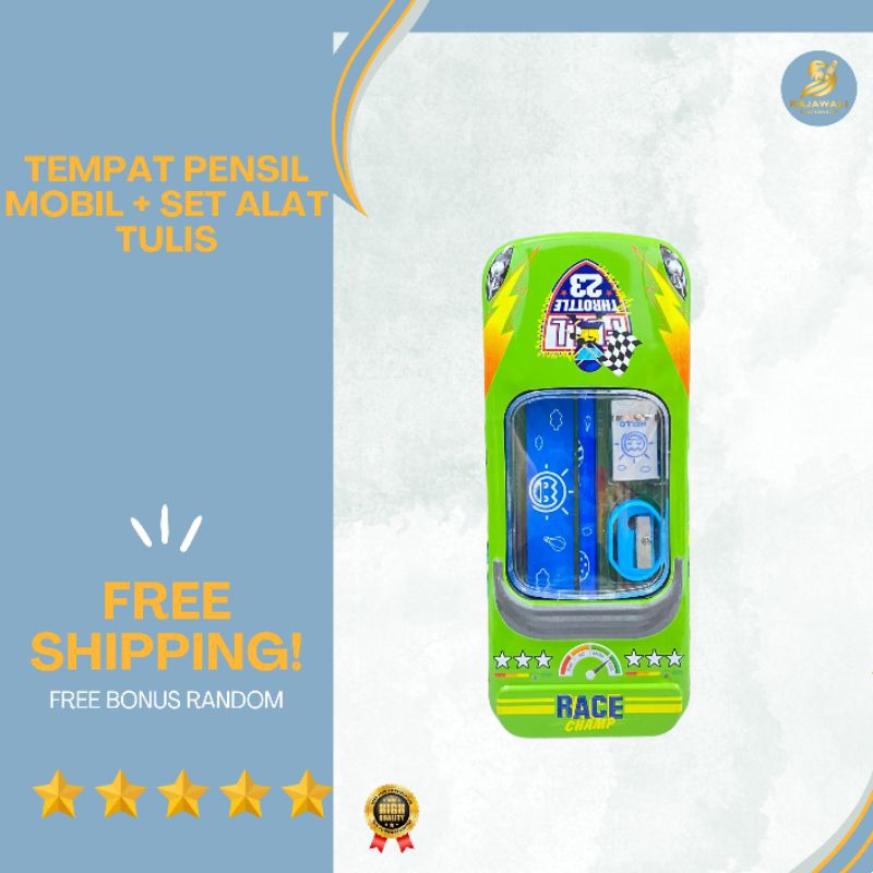 

Tempat Pensil Mobil + Set Alat Tulis/ HARGA TERJANGKAU KUALITAS TERBAIK!/ FREE BONUS RANDOM!