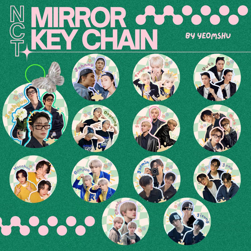 MIRROR KEY CHAIN NCT 127 & NCT DREAM