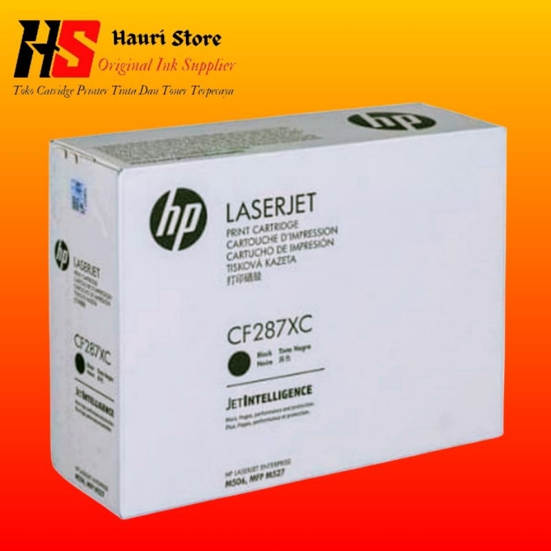 Toner Catridge Hp LaserJet CF287XC Black Original LaserJet M506, MFP M527, Pro M501